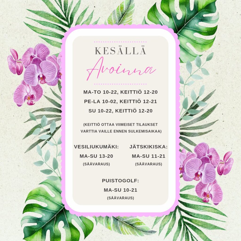 Ravintola Kalajärvi Beach aukioloajat