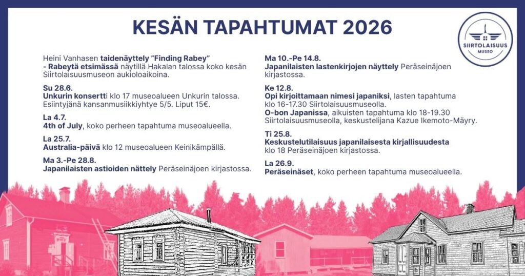 Siirtolaisuusmuseon kesätapahtumat